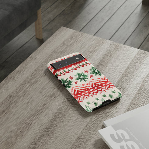 Watercolor Study of Christmas Patterns - Impact Resistant Phone Case